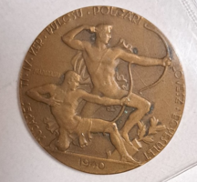 1940. Archer prize medal with Madarassy mark bronze medal 30 mm (26)