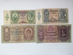 1930-1941. 10-20-50-100 pengő