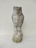 Antique large stone statue owl garden ornament 641 7304