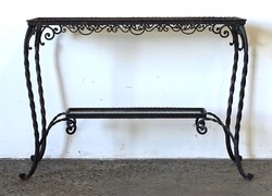 1M607 old wrought iron flower stand