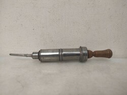 Antique medical tool hospital tool enema tin syringe s size 806 6974