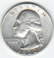USA 25 ezüst cent / Quarter (Washington)1950