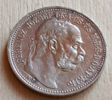 FERENC JÓZSEF 1912.-s évi ezüst 1 koronás érme