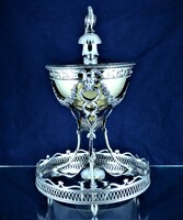Artifact of spring!!! Antique silver bonbon holder, Paris, 1798 - 1809!!!