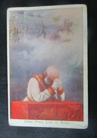 1915 Franz Josef Habsburg, King of Hungary, prayer for the soldiers, original contemporary photo - sheet image