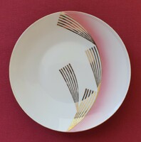 Z & Co Tirschenreuth Bavaria német porcelán kistányér tányér art deco stílusú minta