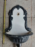 Old cast iron wall well (genuine old piece, not imitation)