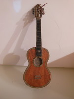 Guitar - wood - 12 x 4 x 1 cm - solid - retro - German - perfect