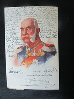 1915 Franz Josef Habsburg, King of Hungary, original contemporary photo - sheet image