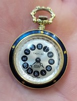 Cadillac gold-plated women's Swiss pocket watch, necklace watch. 23mm.