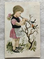 Old picture postcard - drawing by Zsuzsa Demjén -6.
