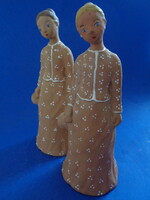 K.M. Ceramic sculpture in a pair