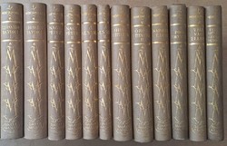 Mereskovsky's 10 works in 13 volumes - gilded half-leather dante circa 1935/40 collector's unread condition!
