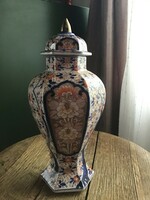 Antique Japanese Imari porcelain urn vase