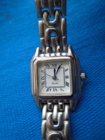 Cartier-style women's wristwatch, a really sophisticated piece, also good for large wrists