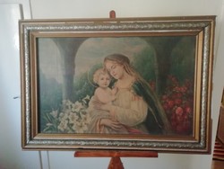 Antique large picture frame