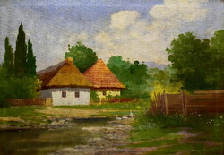 Zolta Szentpály (worked at the beginning of the 20th century) farm landscape