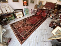 Hamadan tribal handmade Persian rug 160x420
