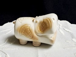 Aqvazur porcelain hippopotamus designed by Antonia szábó Aquincumi