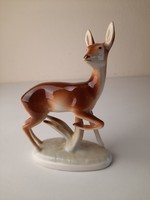 Royal dux porcelain statue, deer figure