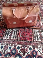 Vintage leather travel bag