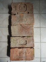 Old Hungarian coat of arms and sealed bricks 5 pieces for sale! No. 5.
