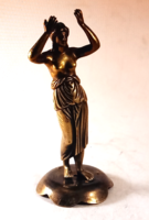 Bronze statue in the shape of a woman 20 cm high...