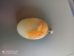 Agate pendant in a silver frame
