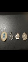 4 badges from Medjugorje, rare grace pendants, religious coins!