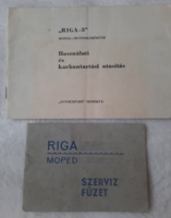 Riga-3 moped-motorcycle user and maintenance manual 1968.