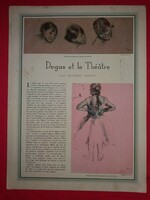 Antique a / 3 edgar degas picture study with antique prints according to the pictures