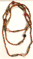 Colorful decorative long necklace