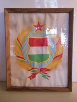 Coat of arms - classroom - 39 x 32 cm - wood - glass - suitable for its age