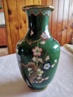 Cloissone vase, enamel vase, 20 cm high