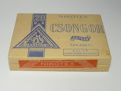 Régi bontatlan csomag NIKOTEX CSONGOR Szivarka c.1950