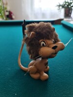 Régi Retro Műanyag kedves, mosolygós oroszlán figura