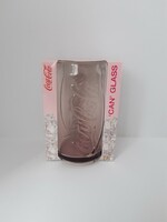 Coca Cola üveg pohár - sörös doboz formájú - eredeti csomagolásban