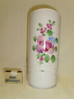 Henger alakú virágos kerámia váza