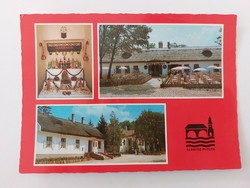 Régi képeslap retro 1986 fotó levelezőlap Szántódpuszta Ménes csárda