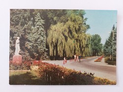 Régi képeslap 1972 retro fotó levelezőlap Balatonkenese Honvéd üdülő parkja