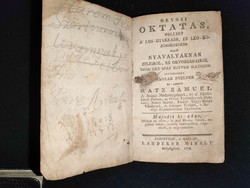 Rátz Sámuel Orvosi oktatás mellyet a leggyakrabb....... 1778 Orvosi könyv!!
