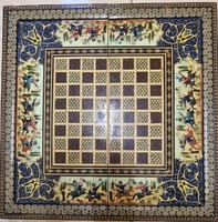 Intarziás sakk és backgamon tábla.