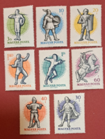 1959. Fencing World Championship stamps series c/2/3
