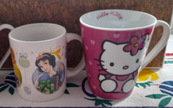 Hello kitty porcelain children's mug + disney 