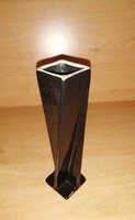 Art deco black ceramic vase 14.5 cm high (19/d)