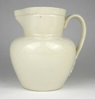 1M766 antique zsolnay z.W. Pécs stoneware jug 17.5 Cm