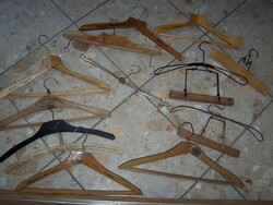 13 antique clothes hangers for sale