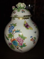 Antique Herend vase with lid