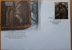 Lengyel első napi boríték / FDC El Greco: Szent Ferenc elragadtatása (Krakkó)