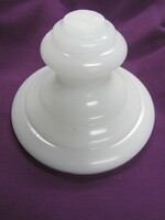 Blown milk glass lamp base